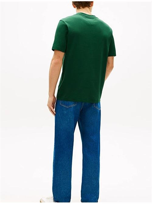 T-shirt con logo tono su tono ricamato Tommy Hilfiger | MW0MW42391MBN.MBN